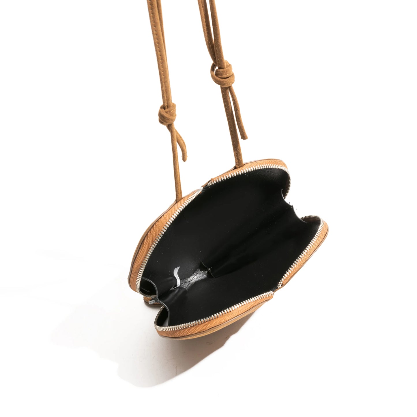 Vintage Faux Suede Hobo Phone Purse Luxury Design Unique Heart Shape