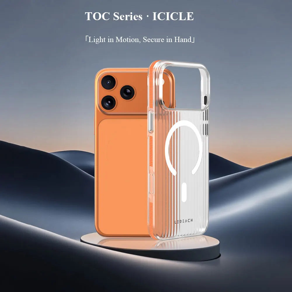 Lereach Magnetic Matte Phone Case for iPhone 17 Pro Max / 17 Air / 17 - PC+Magnet Material, Anti-slip Drop Protection