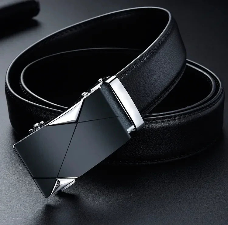 Belts Famous Brand Designer Belt Men Plus Size 130 140 150 160 170cm High Quality PU Leather Luxury Belts Metal Automatic Buckle