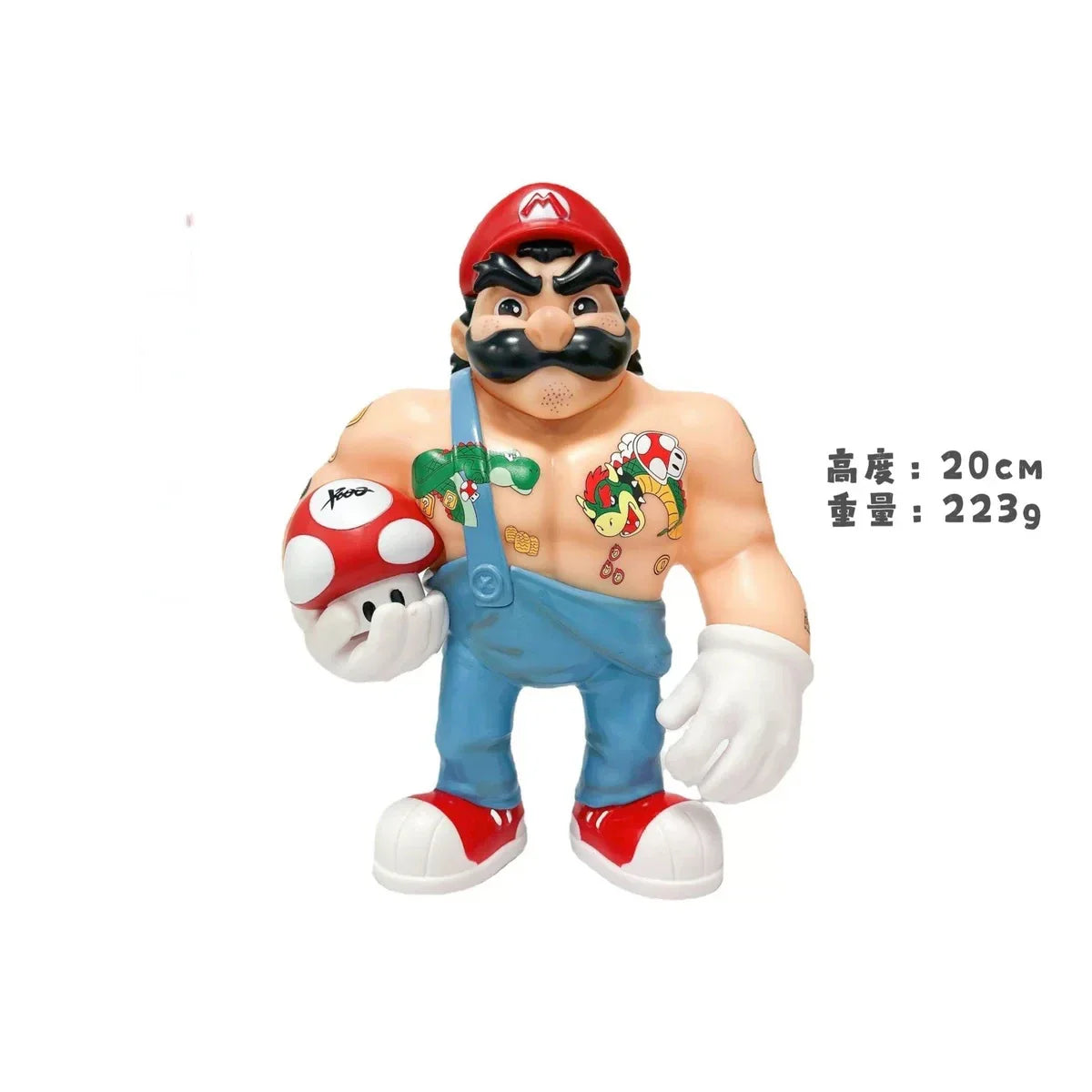 New Anime  Large Size  Bowser Figures PVC  Bros Hat Can Take Off Toy model For kids