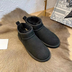 Snow Boots Fur One Winter 2023 Plus Velvet Platform Anti-slip Booties For Men