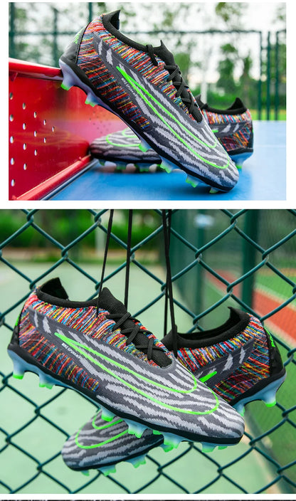 Soccer Shoes For Men Original Outdoor Sports Training Football Boots TF/FG Kids