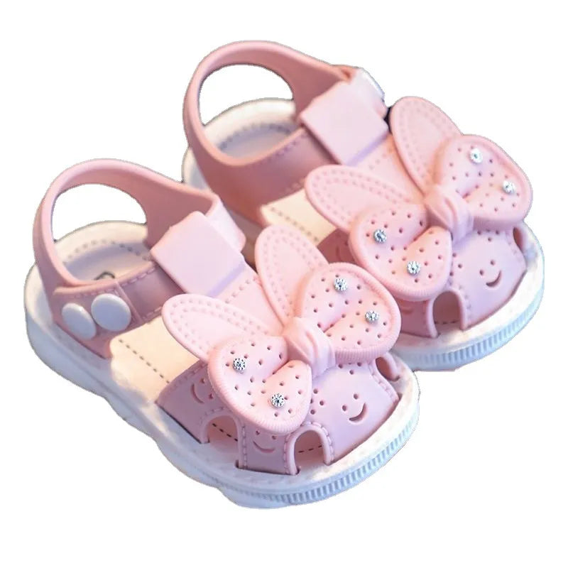 Summer Kids Shoes for Butterfly Girls Sandals Fashion Soft Bottom Boys Beach Sandals