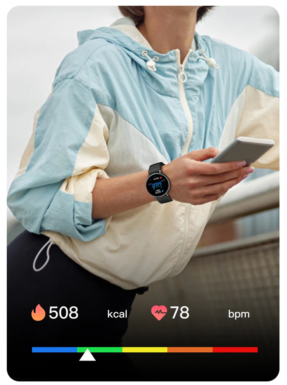 LIGE 2025 Smart Watch Women Bluetooth Call Custom Dials Watches Blood Oxygen Monitor Sport Men Smartwatch Ladies For Android IOS