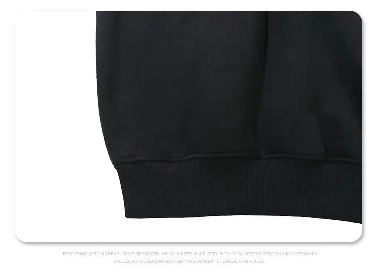 Three-dimensional foam splicing color hoodie plus fleece hoodie men and women