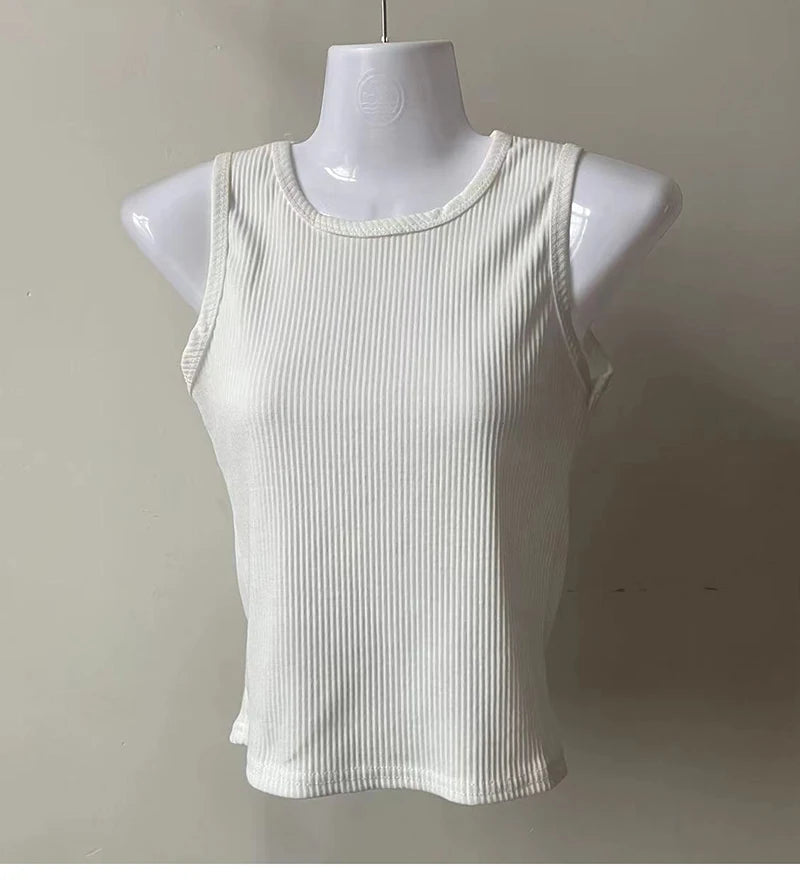 Crop Top Cardigan Popular Women's Top with Sleeve 2pcs Set Fashion Tank Top Y2k