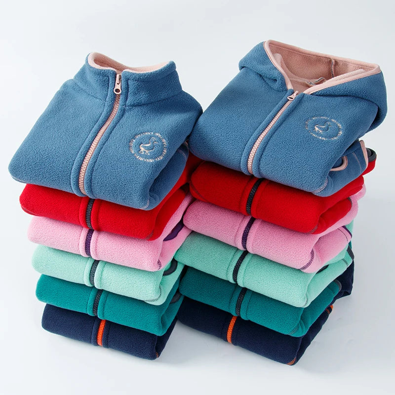 Fleece Jacket for Kids Girl Toddler Boy Jacket for Teens Baby Child Sweatshirt Zipper