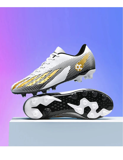 Soccer Shoes Sport Outdoor Men Breathable Cleats FG Football Boots