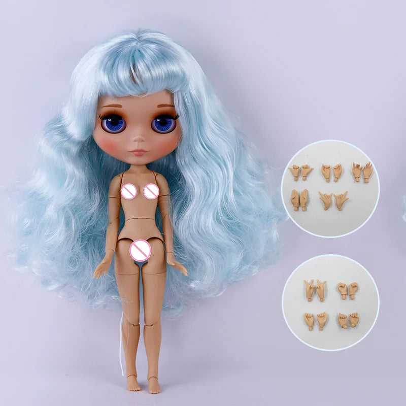 ICY DBS Blyth Doll Tan Skin Matte Face With Eyebrows Special Price 1/6 BJD JOINT body Neo Christmas Gift Anime