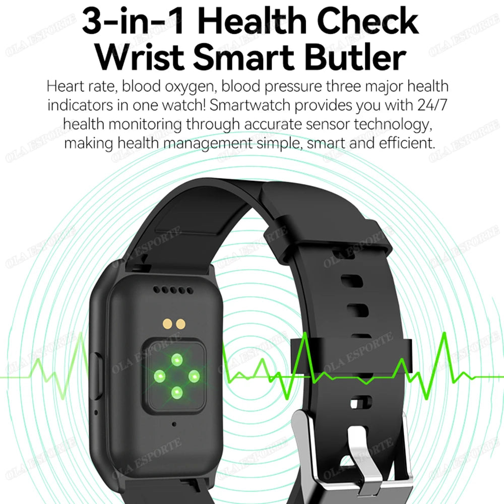 Smart Watch Women Men  AMOLED Screen Health Heart Rate Monitoring Bluetooth Call IP68 Waterproof Outdoor Sport Call Smartwatch