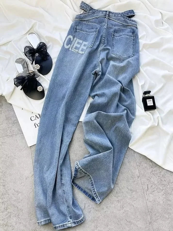 Ripped Jeans Women 2023 Female Clothing Vintage Jeans Woman High Waist Y2k Women