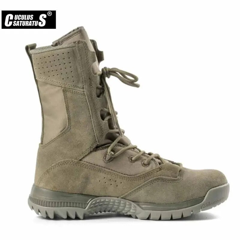 Military Ankle Boots Men Outdoor Tactical Combat Man Boots Army Hunting Work Boots