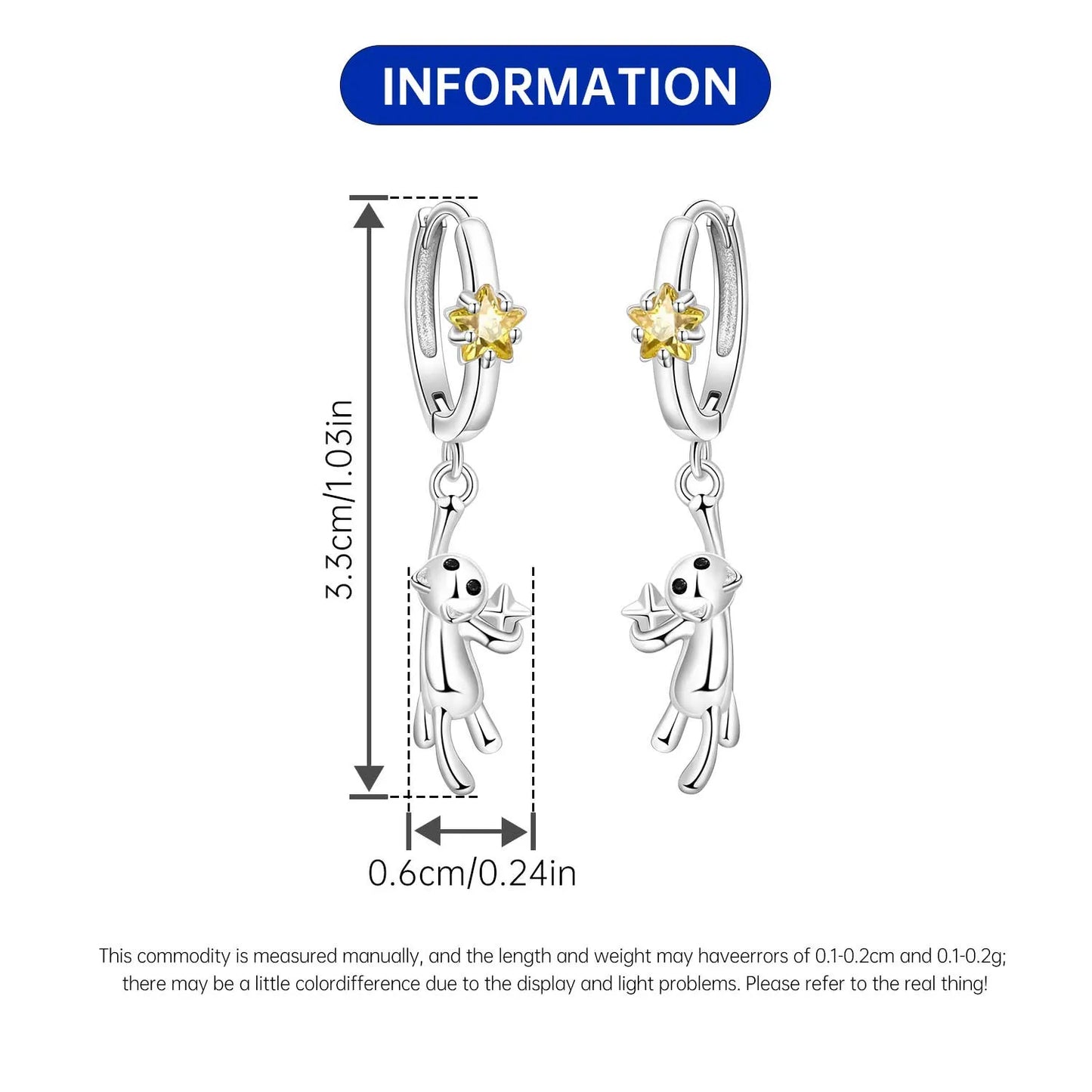 PANPOKI 925 Sterling Silver Multi Layer Starry Tassel Drop Earrings Women Earrings Charm Trend Versatile Party Jewelry Gifts