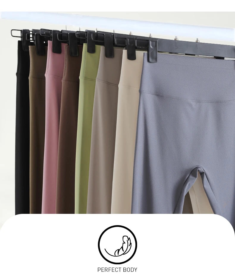 Spring Seamless Shark Leggings Women Mid-High Waist Tight Leggings