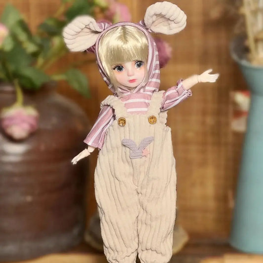 Ball jointed Doll Toys Bjd Dolls For Girls Dolls 1/6 Starry Gray Eyes 30cm Lolita Fashion Dress DIY Toy Children Birthday Gifts