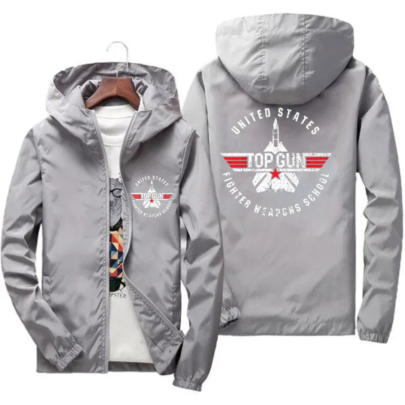 Mens Pilot Hoodies: Slim Fit Zipper | Hooded Jacket | Mens Aviator Jacket