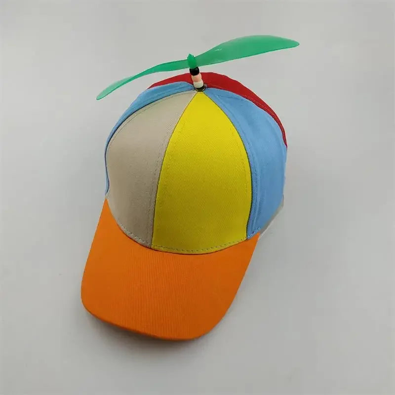 Funny Snapback Hat Helicopter Propeller Adventure Dad Hat Rainbow Bamboo Dragonfly Baseball Cap For Adult Kids Boys Girls