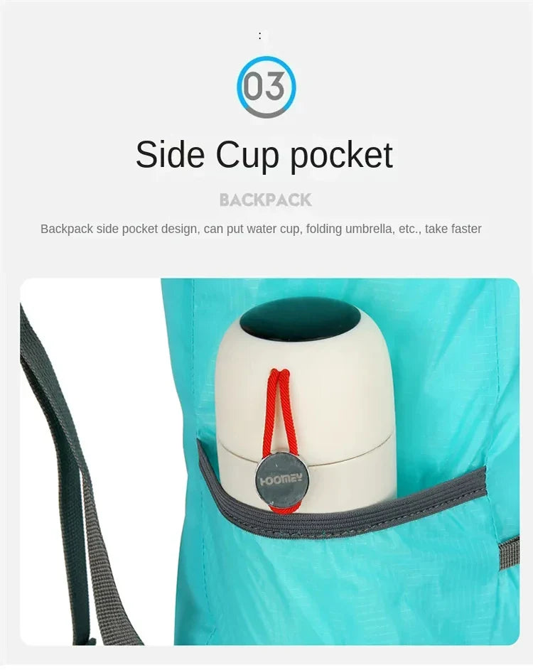 New Unisex Backpack Lightweight Folding Multi Color Outdoor Backpack Spring Fashion Mini Tote Bag