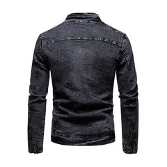 Jean jacket men's autumn and winter fashion cool retro fashion