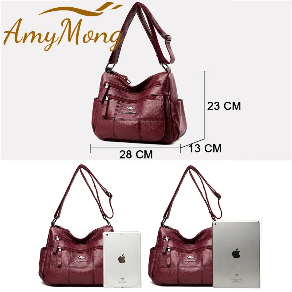 Genuine Brand Leather Sac Handbags Purse Women Bags Designer Shoulder