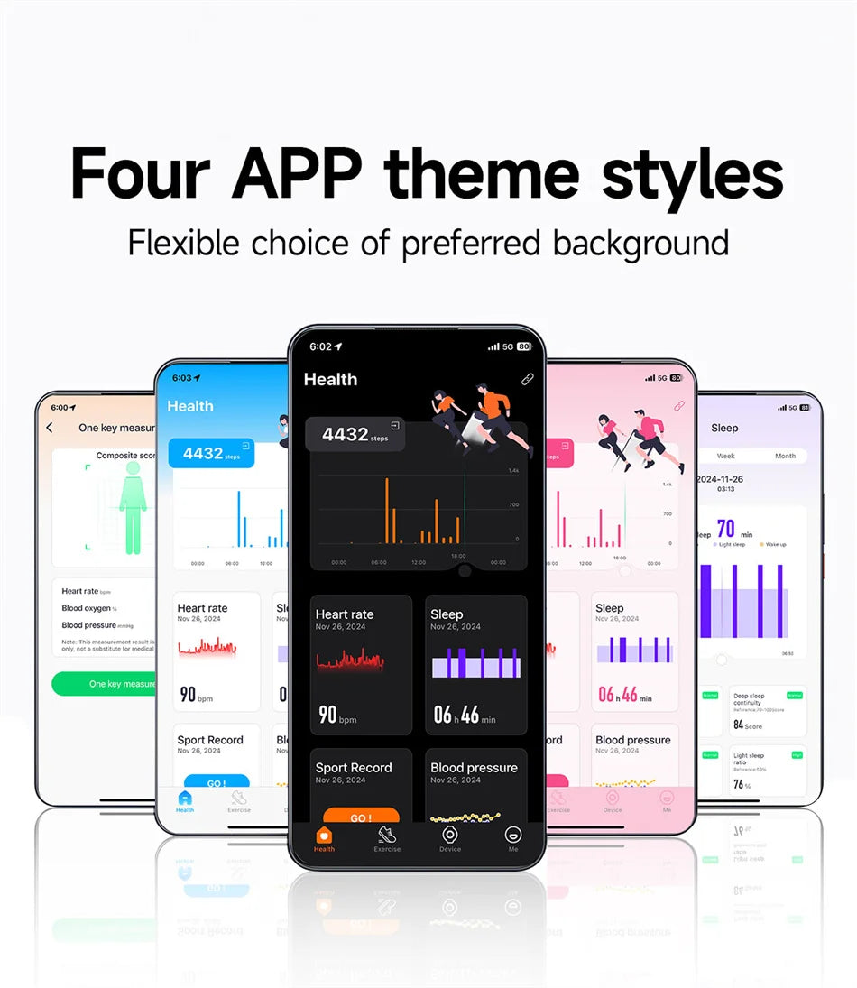 New No Screen Smart Watch Men's Sports Outdoors Fitness Heart Rate Monitor 1ATM Waterproof New Smartwatch For Android IOS 2025