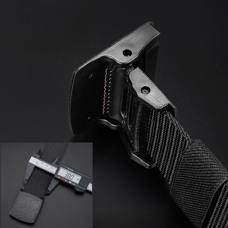 Men's Tactical Belt Non-Metallic Outdoor Sports Leisure Men's Belt Student Canvas Belt