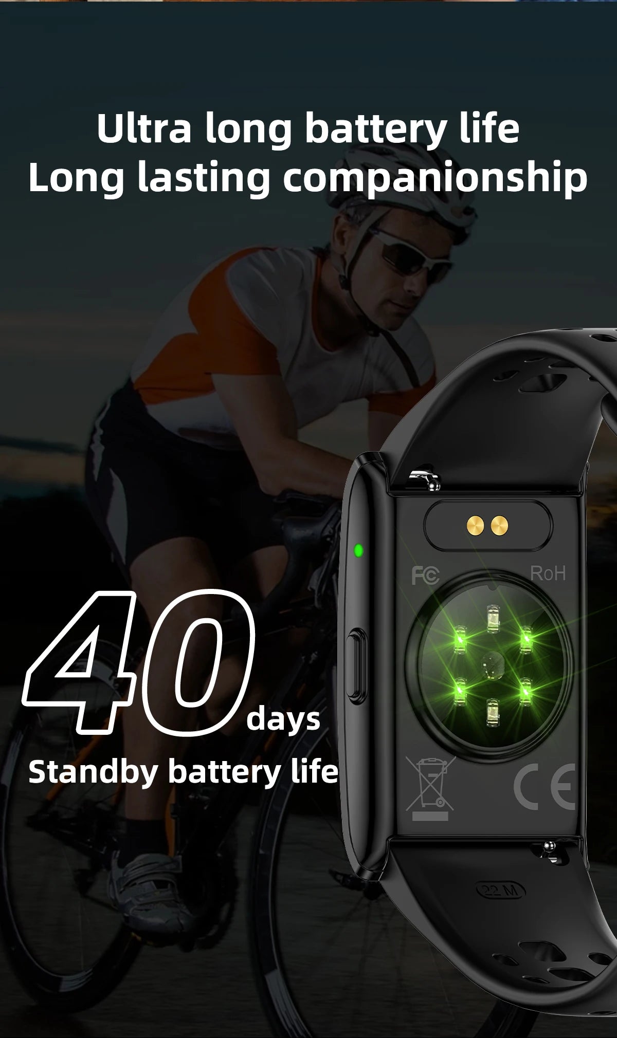 LIGE No Screen Smart Watch Men's Sports Outdoors Fitness Heart Rate Monitor 1ATM Waterproof New Smartwatch For Andrio IOS 2025