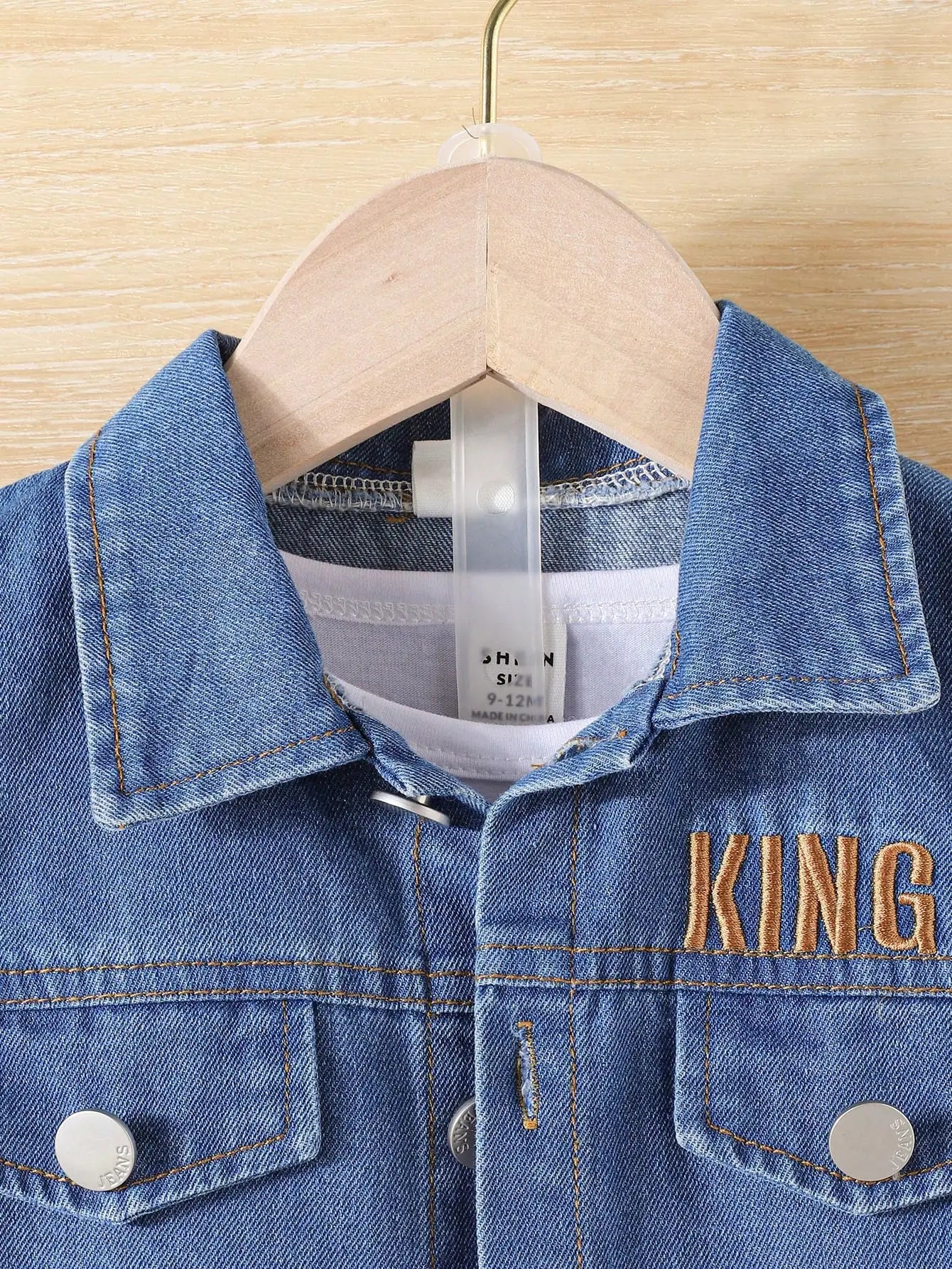 3-Piece Spring/Summer New Boy Leisure Outdoor Retro Fashion Girl Comfort Travel Vacation White Short-Sleeved Denim Vest Pants