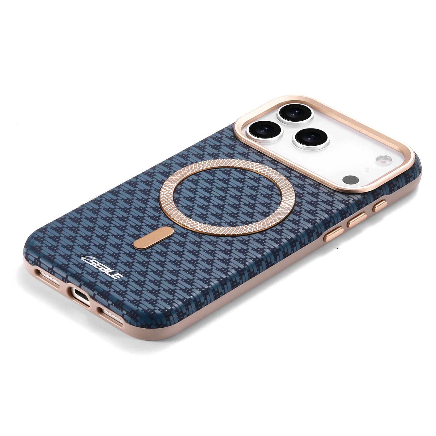 Leather Magnetic Phone Case For iPhone 17 16 15 14 13 Pro Max 17Pro 17Air Metal Lens Button Bumpe Cover
