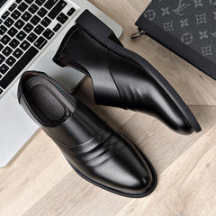 Luxury Brand Genuine Leather Fashion Men Business Dress