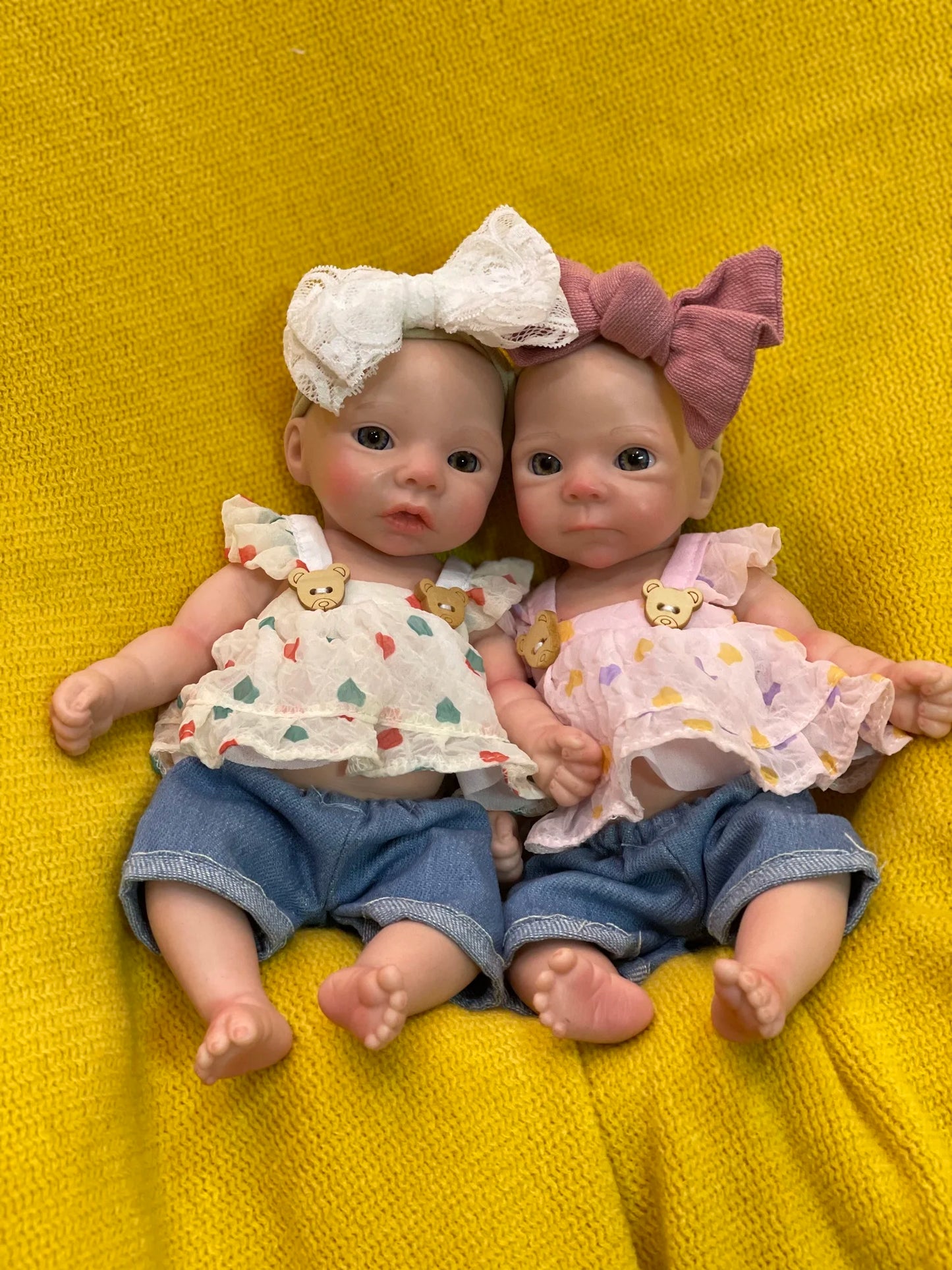 8styles/26cm Open and Close Eyes Cute Soft Full Body Solid Silicone Girl 3D Painted Skin Lifelike Real Corpo De Silicone Doll