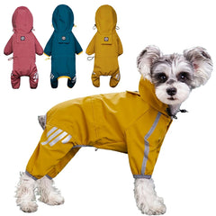 Dog Raincoat Reflective Waterproof Pet Clothes for Chihuahua Maltese Raincoat Small