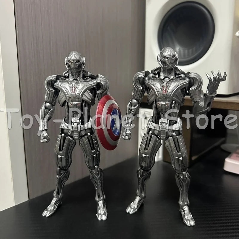 In Stock AC Factory 16cm Ultron Action Figures Kaiyodo Amazing Yamaguchi Avengers Anime Collection Ko Model Customized Gift Toys