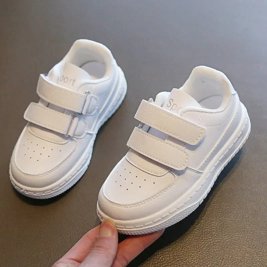 Autumn Kids White Sneakers Leisure Soft Bottom Fashion Boys Girls Sport Shoes