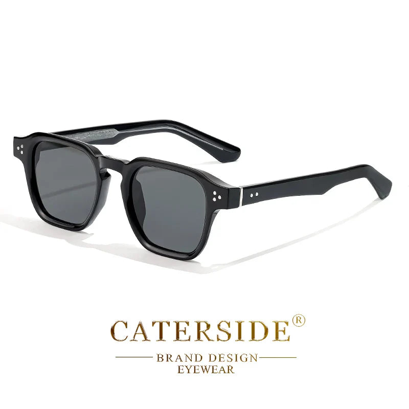 CATERSIDE Square Fashion Sunglasses Men Core Insert Temple Luxury Brand Sun Glasses Women Travel Beach Party Festival Gifts