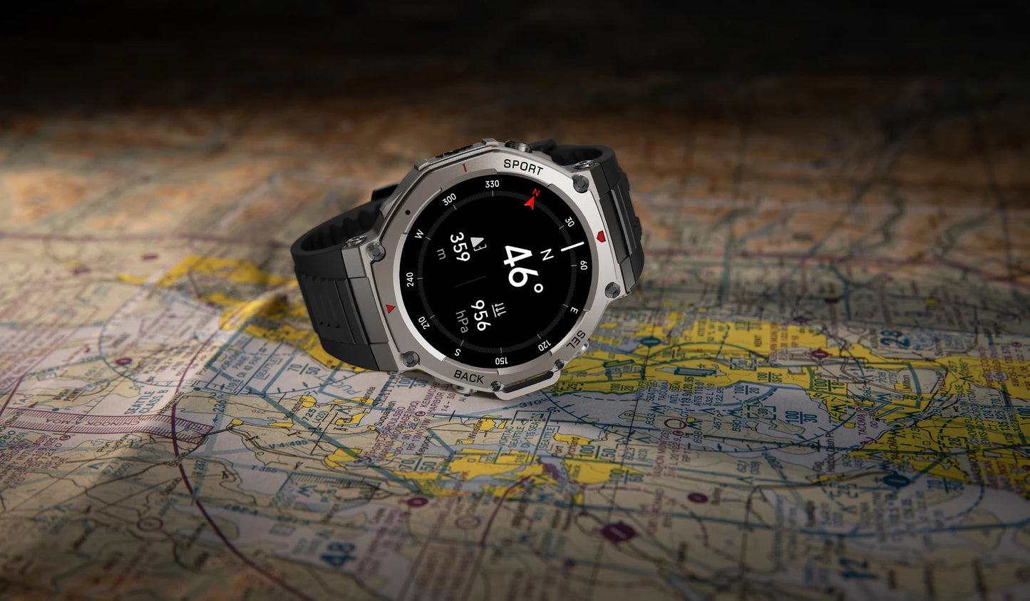 T-Rex 3 Ultra GPS Smart Watch 5 ATM Waterproof Built-in Dual-band GNSS Compass Military 170+ Sport Smartwatch Men 2025 New Watch