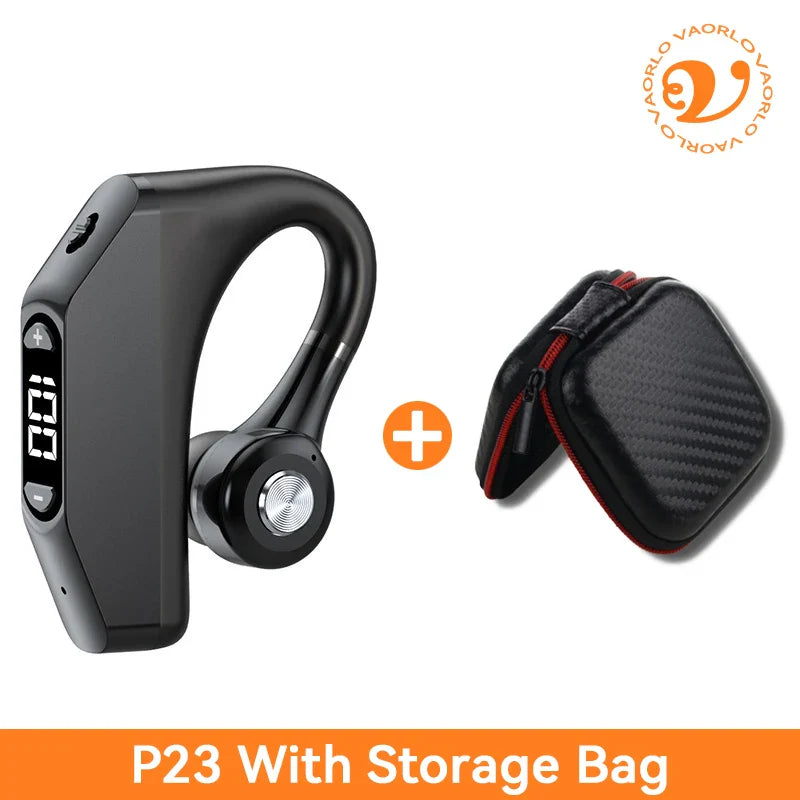 Bluetooth 5.3 Business Wireless Earphone Left Right Ear Universal LED Display With MIC Headset Ultra-long Standby For Car Driver
