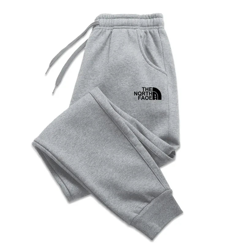 Men's Joggers Autumn Winter Drawstring Casual Pants Fleece Sweatpants Workout
