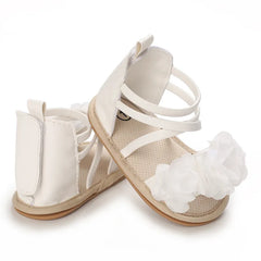 Summer Infant Baby Girl Fashion Shoes Toddler Flats Sandals Soft Rubber Sole Anti-Slip