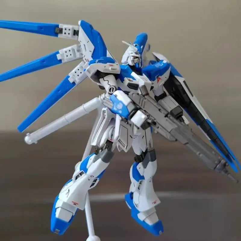 HG 1/144 RX-93-ν2 Hi-ν Mech Assembly Model Kits Hi Nu Action Figures Desktop Decoration Doll Boy Puzzle Toy Gift Collectible