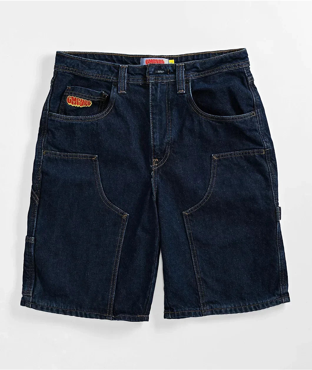 Shorts Letter Cartoon Patchwork Loose Jeans Wide Leg Pants Harajuku Rock Pants Men