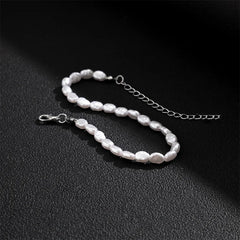 Fashion Simple Imitation Pearl Choker Necklace for Women Vintage Elegant