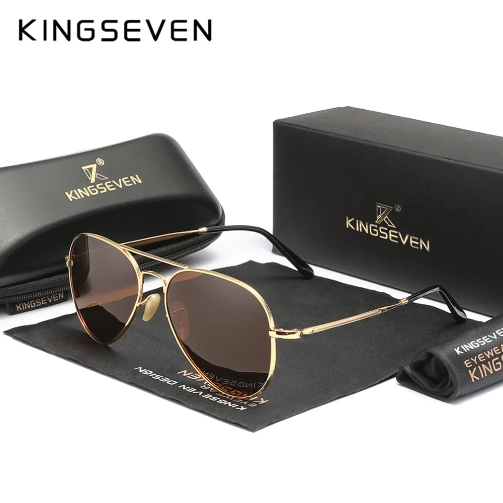 Pilot Alloy Sunglasses Polarization UV400 Anti-reflection Full Frame