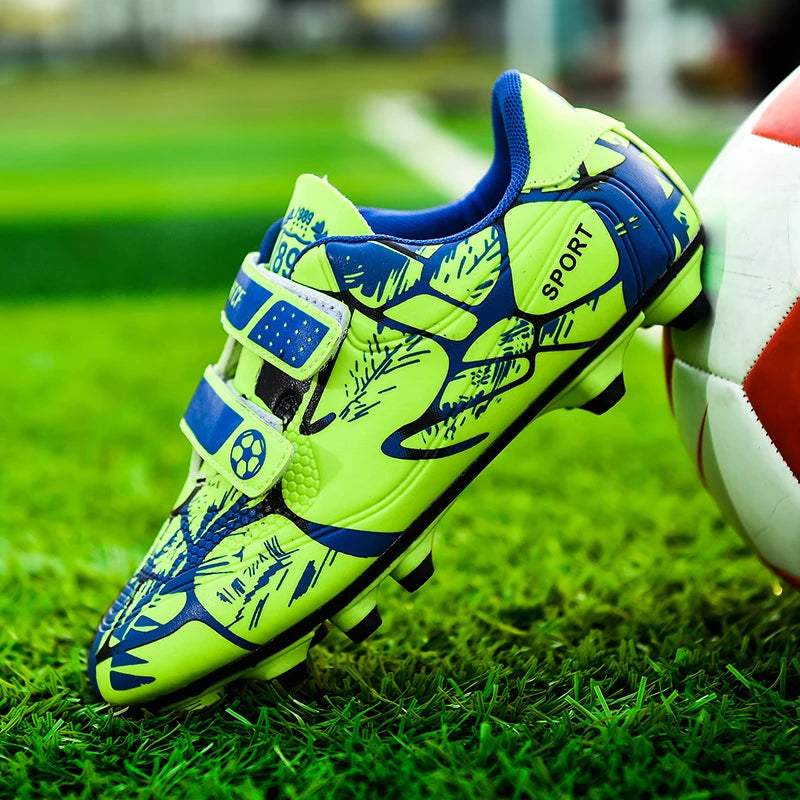 YISHEN Soccer Shoes Boys Girls Kids Sport Shoes TF/FG Cleats Training Football Shoes