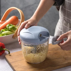 Multifunctional Vegetable Cutter Manual Meat Grinder Rotary Garlic Cutter Vegetable