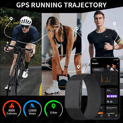 LIGE No Screen Smart Watch Men's Sports Outdoors Fitness Heart Rate Monitor 1ATM Waterproof New Smartwatch For Andrio IOS 2025