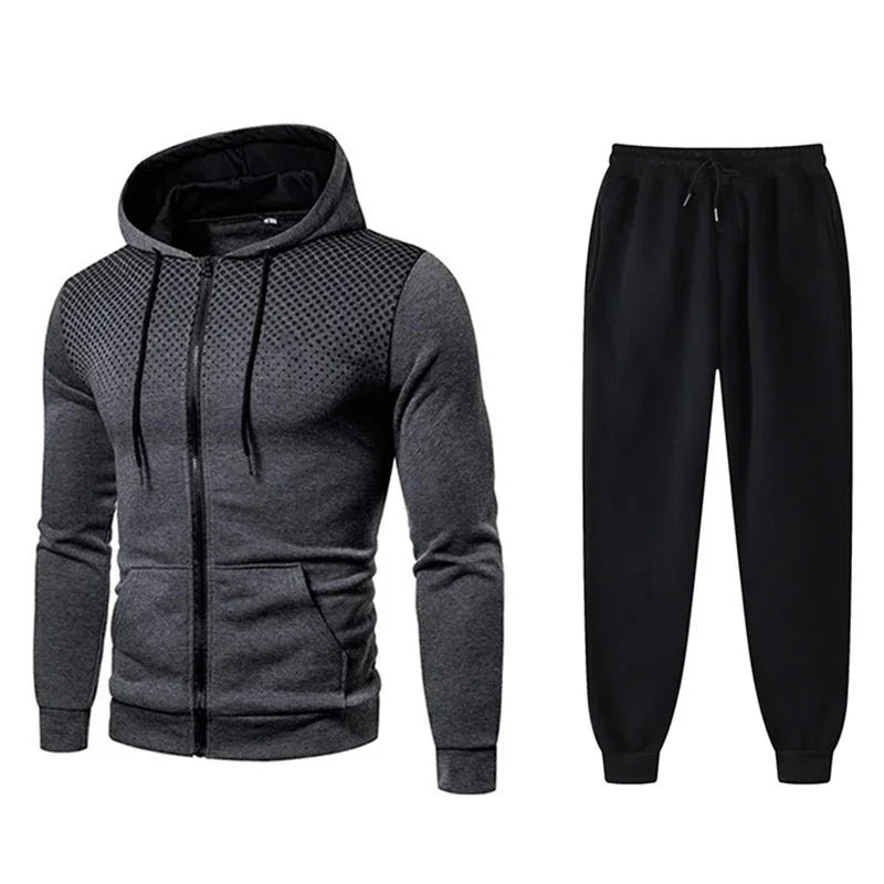 2024 Mens Tracksuits Men's Clothing Men Sets Hoodie Set Zipper Sweatshirt Casual Sport Sweatpants Man Sweat Suit Set Running