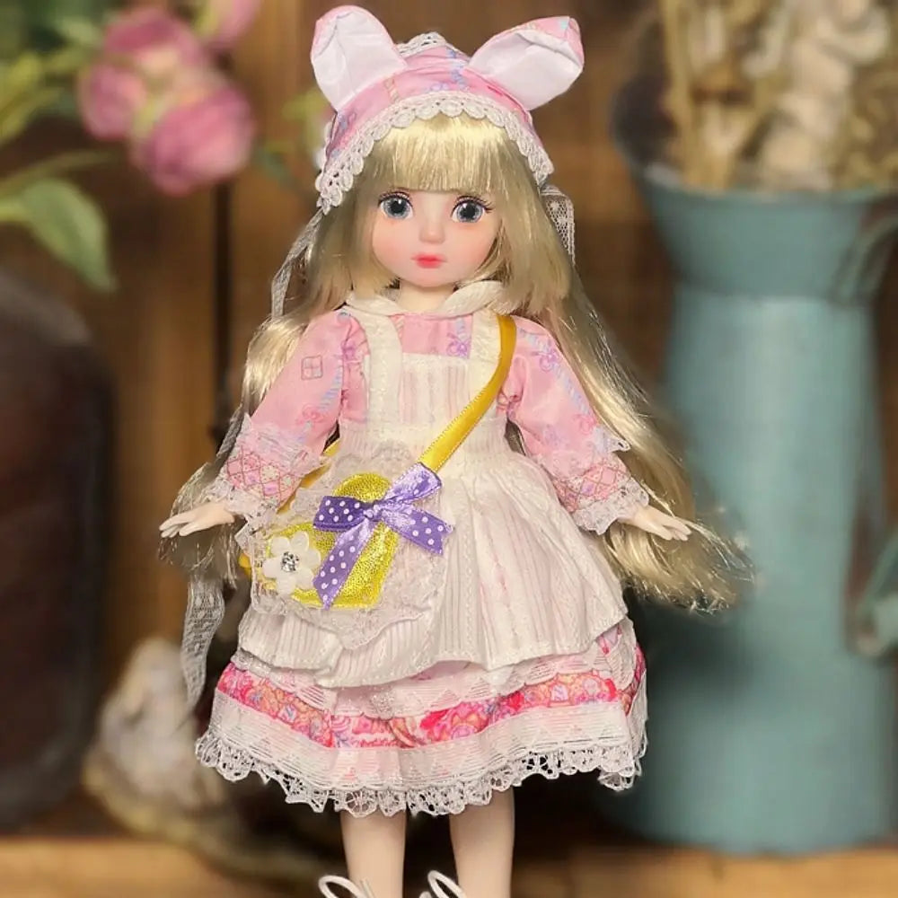 Ball jointed Doll Toys Bjd Dolls For Girls Dolls 1/6 Starry Gray Eyes 30cm Lolita Fashion Dress DIY Toy Children Birthday Gifts