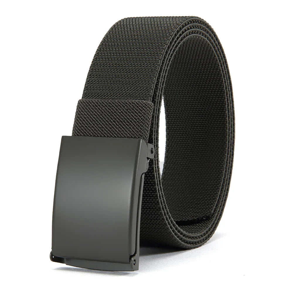 Men Female Belts Military Nylon Adjustable Belt Outdoor Travel Tactical Waist Belt with Plastic Buckle for Pants 125cm