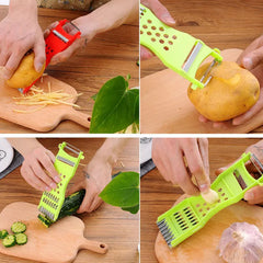 Stainless Steel Vegetable Cutter Peeler Vegetable Chopper Chip Multi-function Salad